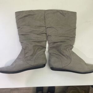 Rampage Korrie Brown Faux Suede Mid-Calf Boots Sz 8